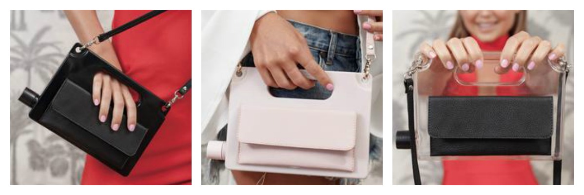 Purse that holds water bottle hot sale