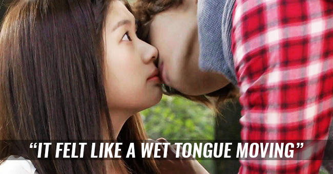 Girl tongue kiss Category:Females tongue