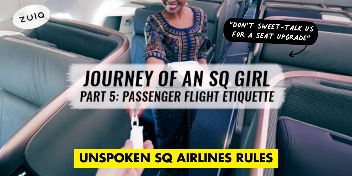 10 Unspoken Rules Every SQ Cabin Crew Wish Passengers Knew