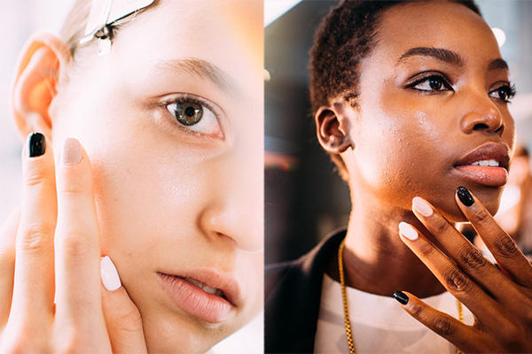 5 Runway Nail Trends To DIY With Only Neutral Monochrome Nail Polish ...