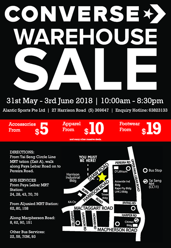 Converse store warehouse sales