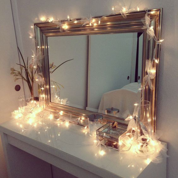 vanity dresser with lights