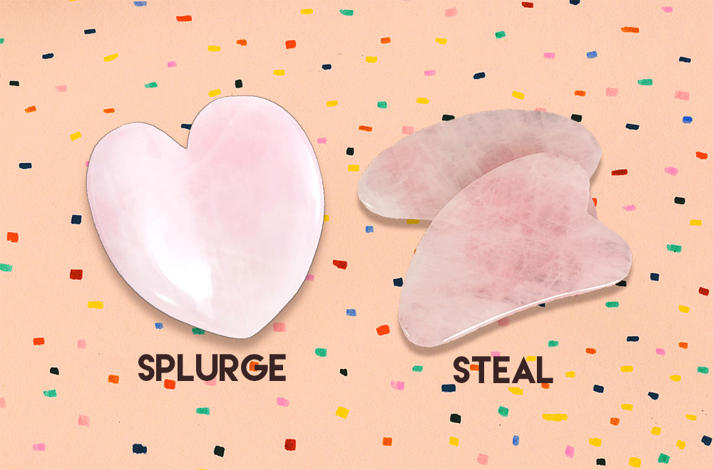 kora organics rose quartz heart facial gua sha