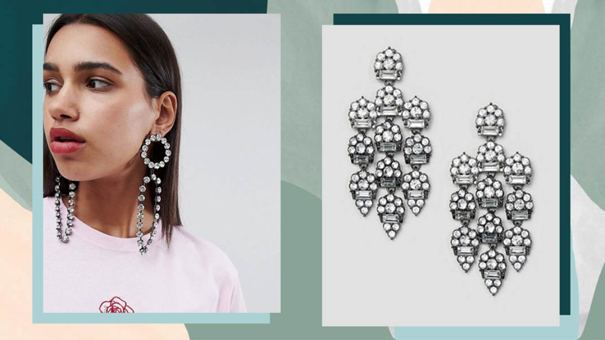 7 Diamante Statement Earrings Under S$30 To Be The Star Of Your Own  Christmas Tree 