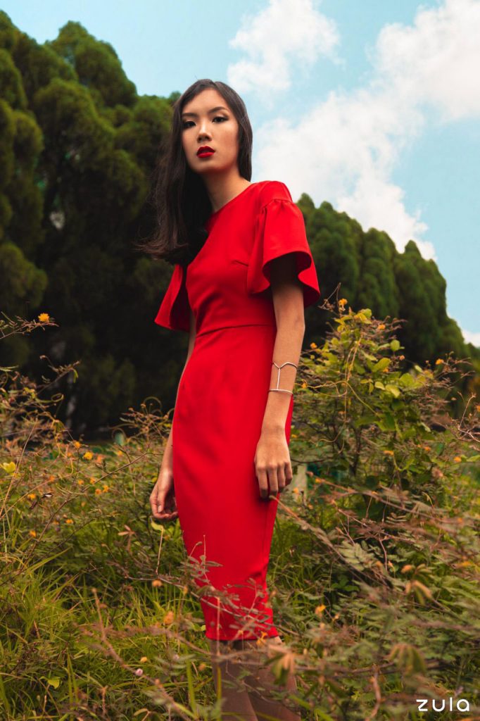 Lace Qi Pao Deep V Neck Dress – Kim Shui Studio