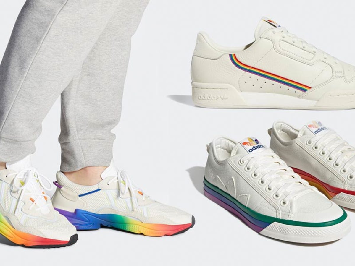 adidas rainbow shoes