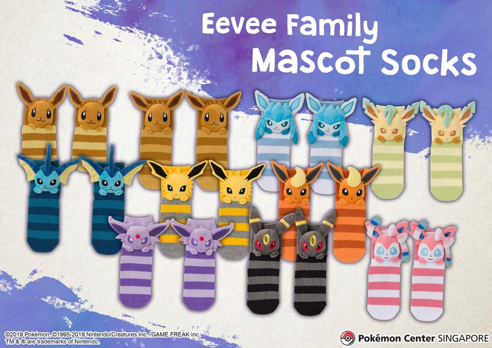 Bioworld Pokemon Eevee Evolutions 5 Pack Womens Juniors Ankle Socks