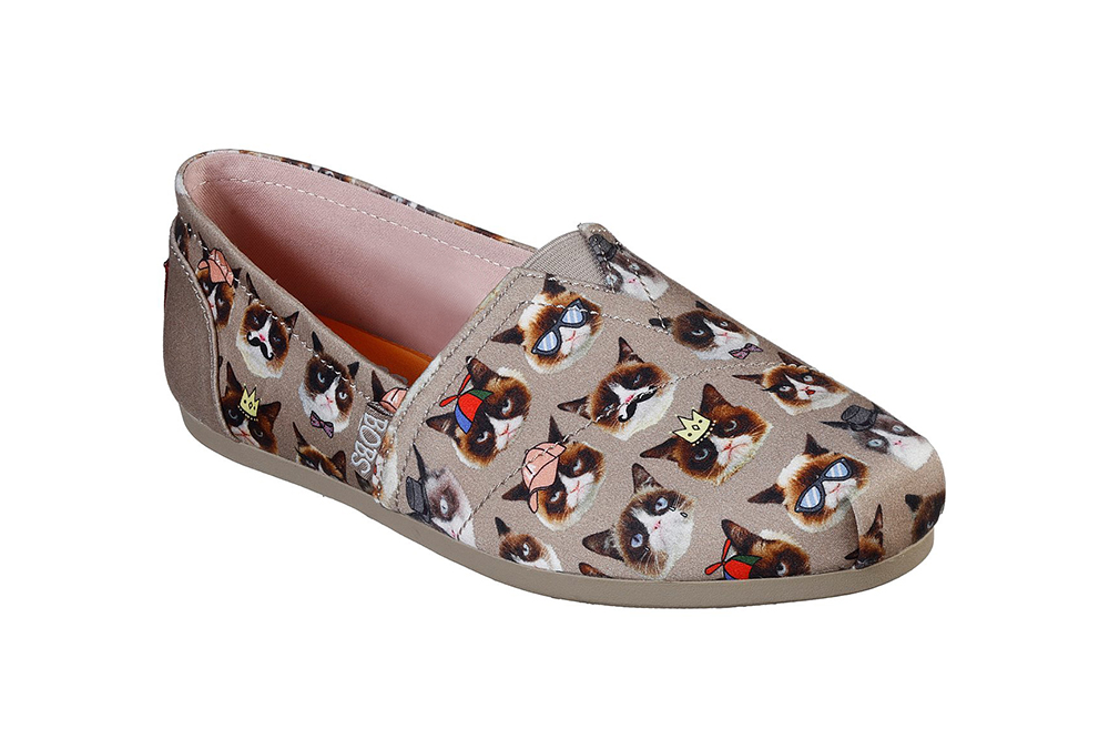 skechers cat print shoes