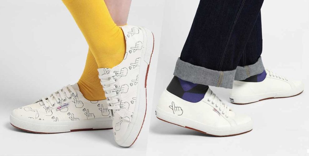 Includes Matching Finger Heart Sneakers 