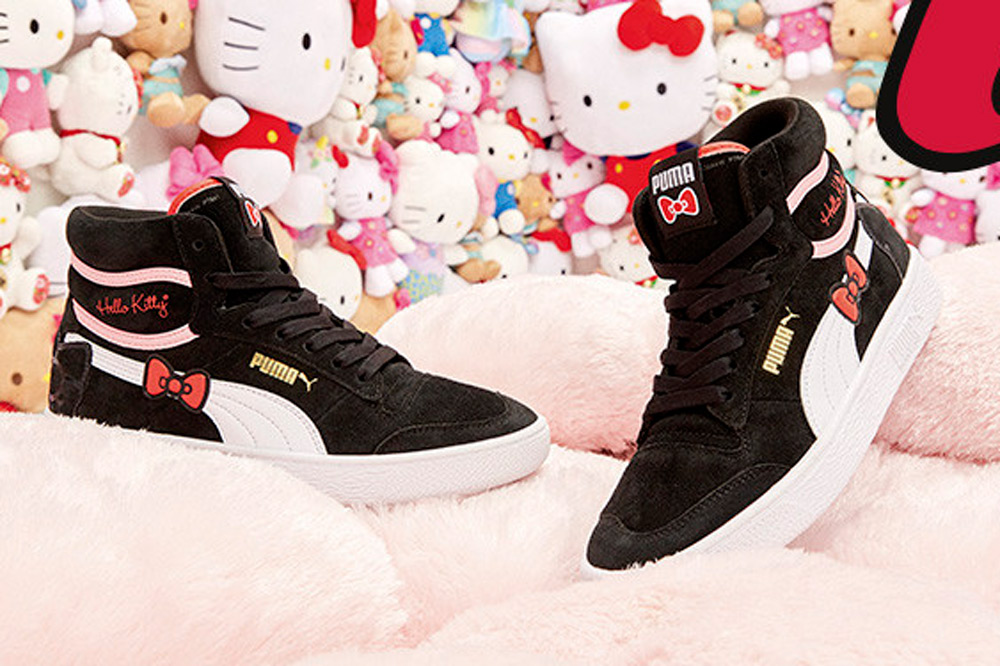 Puma s New Hello Kitty Collection Includes Sneakers T shirts Caps And Bags With Her Iconic Red Bow ZULA