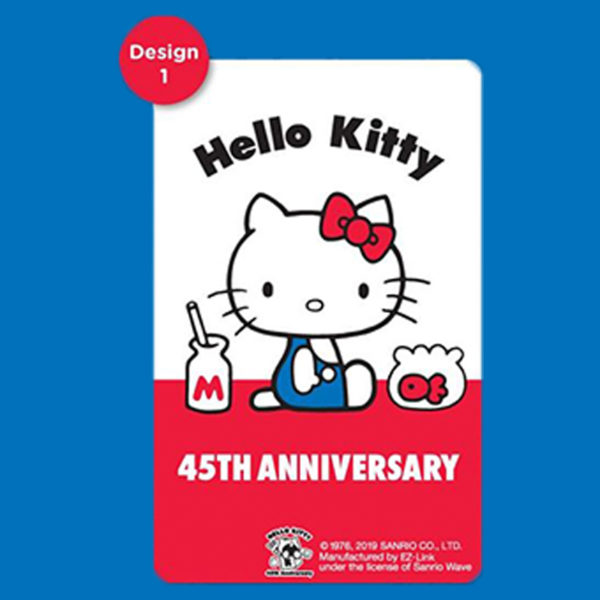 EZ-Link Just Released 2 New Hello Kitty 45th Anniversary Cards - ZULA.sg