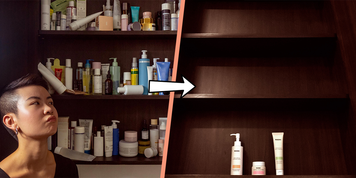 I Tried A Japanese Minimalist Skincare Routine To See If I Can Declutter My Shelves Full Of Skincare Products
