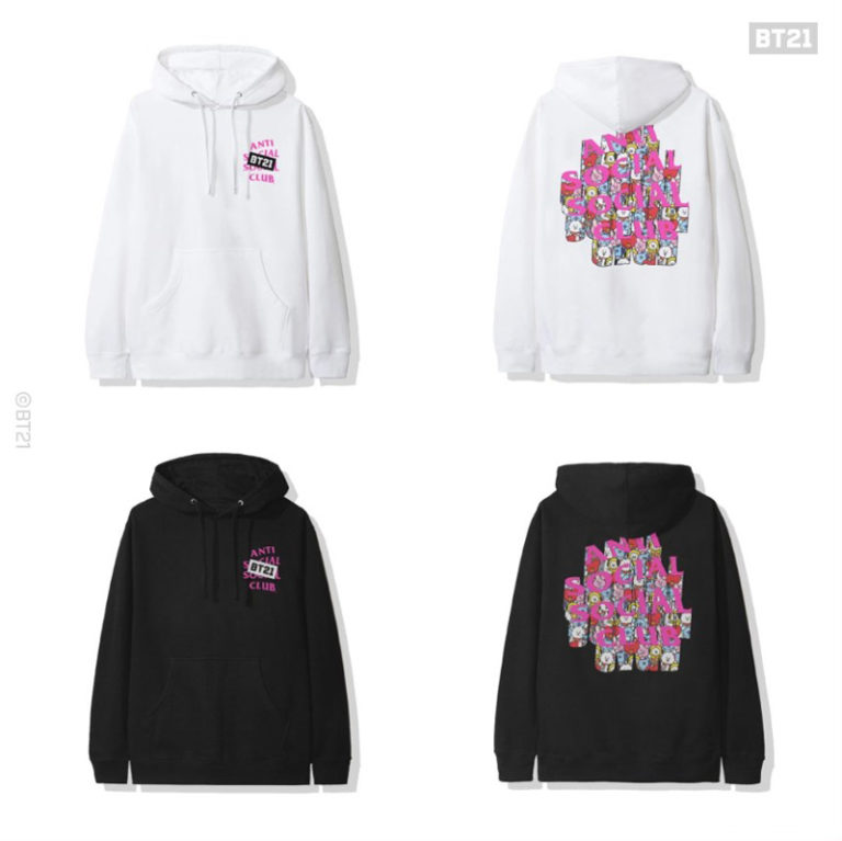 Anti Social Social Club x BT21 Hoodies Available Online For BTS Fans To ...