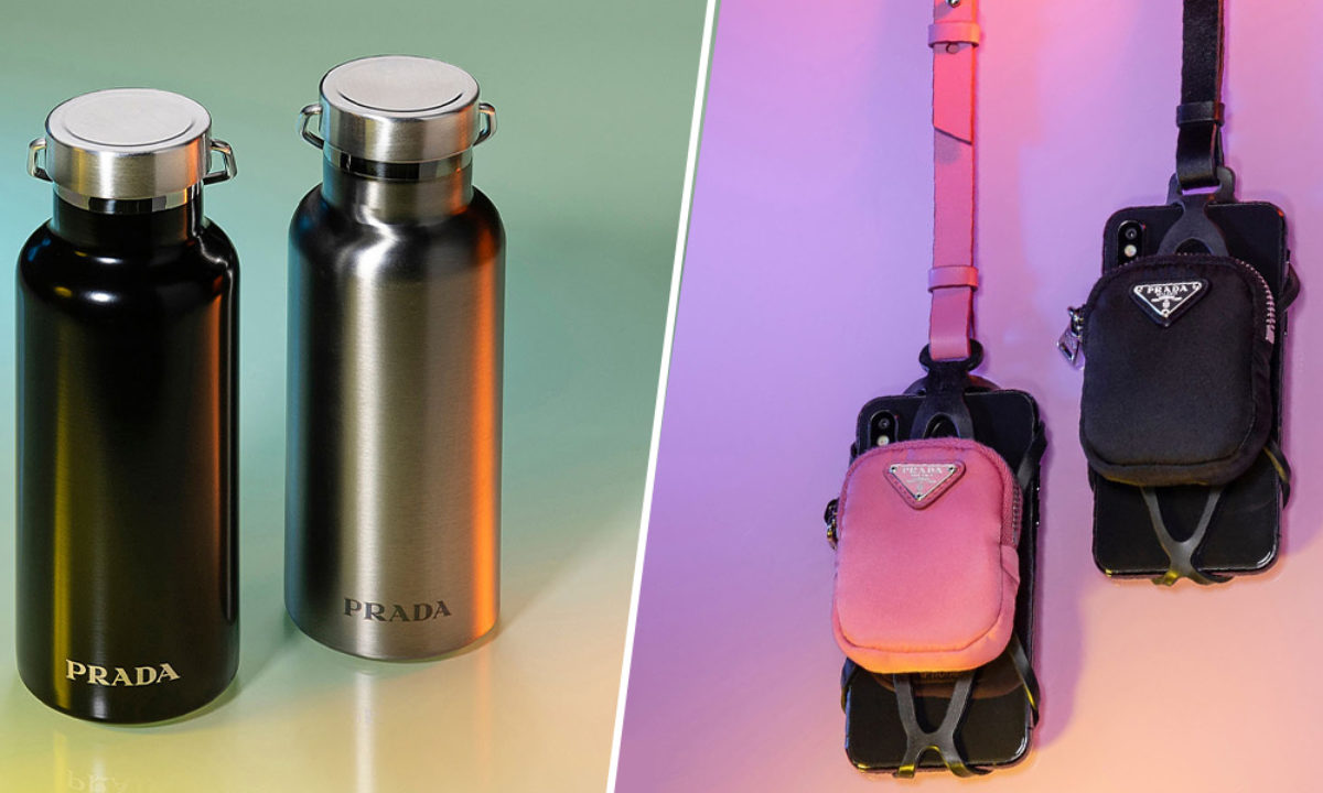 Prada Has Water Bottles & A Phone-Meets-AirPods Holder To Slay Your  Gift-Giving Game This Xmas 