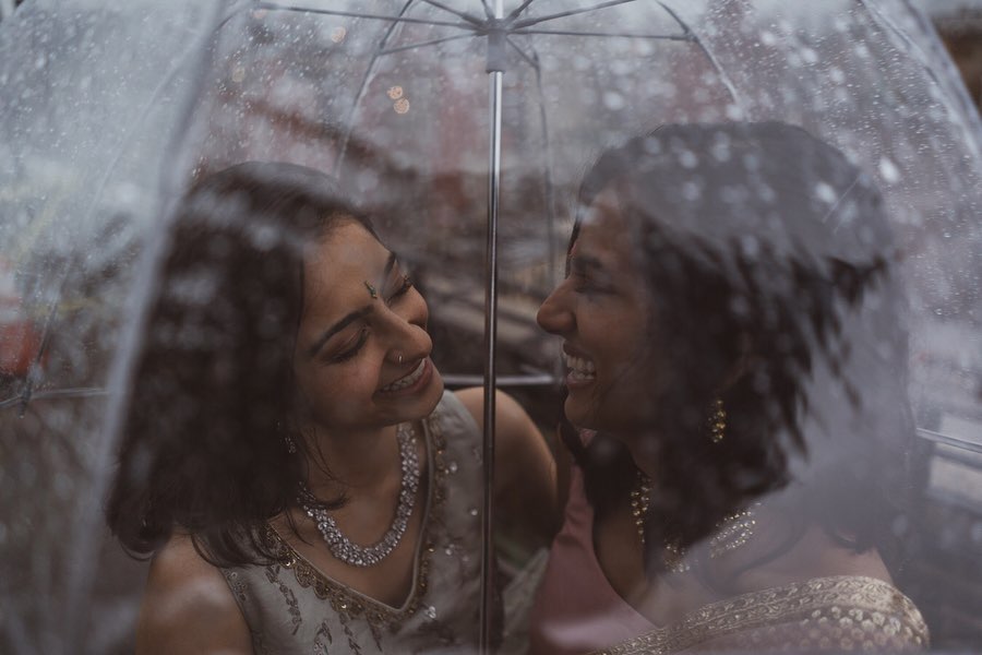 lesbian couple umbrella