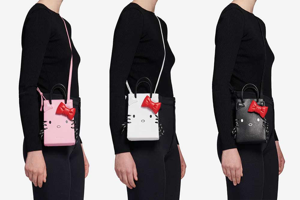 Balenciaga hello kitty phone hot sale holder