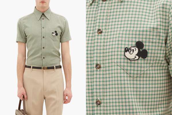 gucci mickey mouse wool shirt