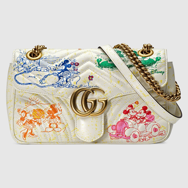 GUCCI X MICKEY SHOULDER BAG (Disney Beige bag), Women's Fashion