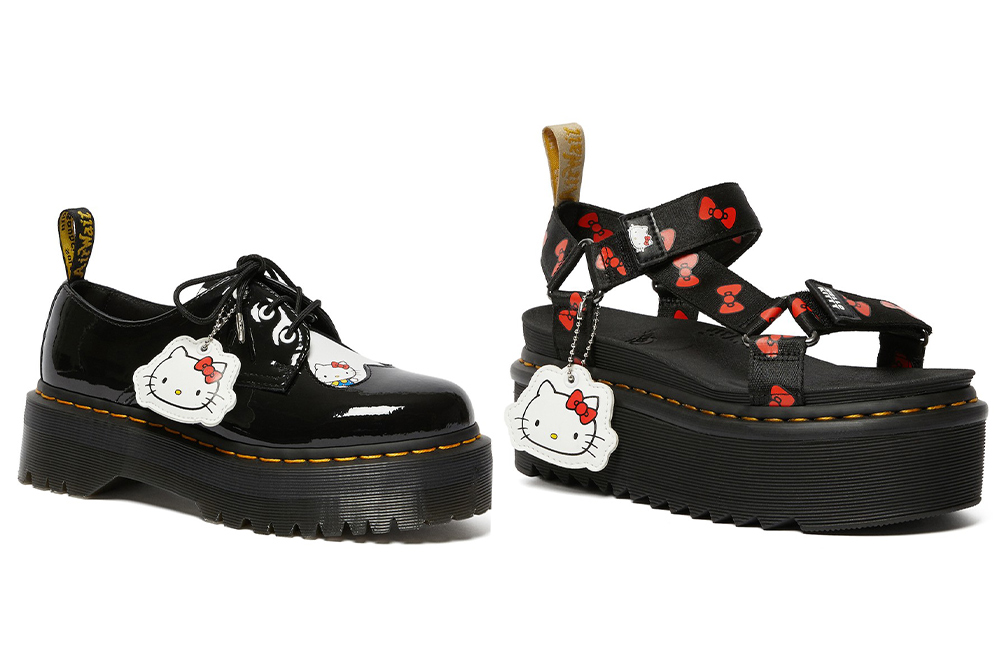 hello kitty dr marten sandals