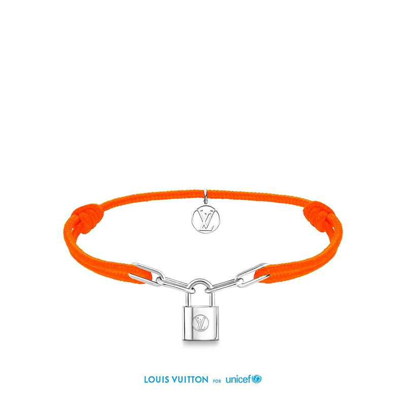 Louis Vuitton x UNICEF: Silver Lockit bracelet by Virgil Abloh - HIGHXTAR.