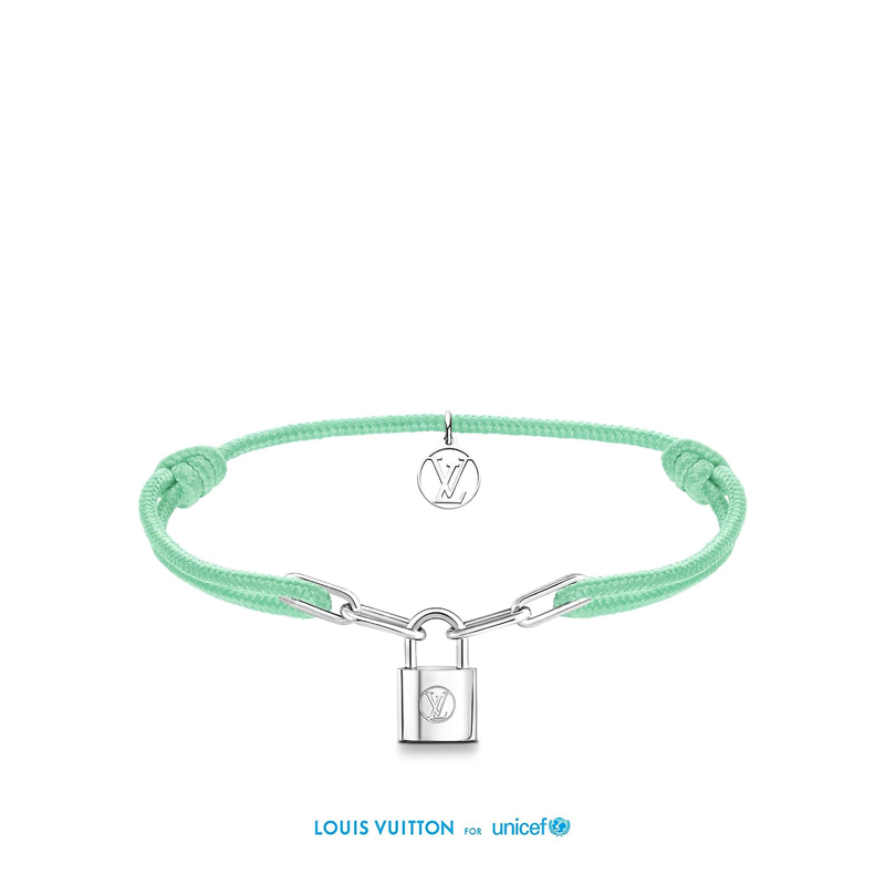 LOUIS VUITTON bracelet Brasserie Silver Lockit UNICEF Virgil Abloh Padlock