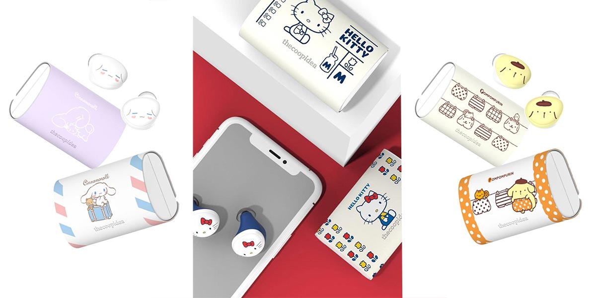 Sanrio x The Coop Idea Collection Now Includes Wireless Earbuds Starring Hello Kitty, Cinnamoroll & Pompompurin