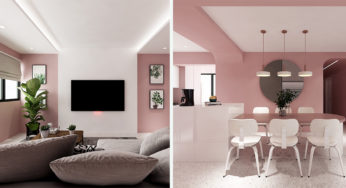 This Minimalist Pastel Pink HDB Flat Looks Straight Out Of A Wes Anderson Movie