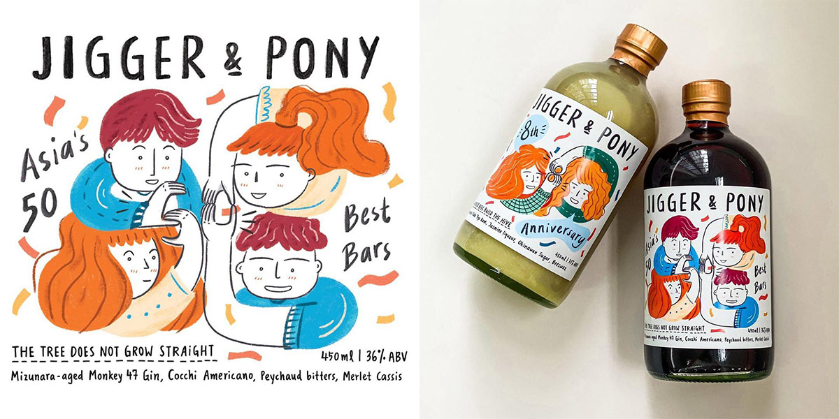 Jigger & Pony’s Colourful Cocktail Bottles Let You Bring Asia’s Best Bar 2020 To Your Home