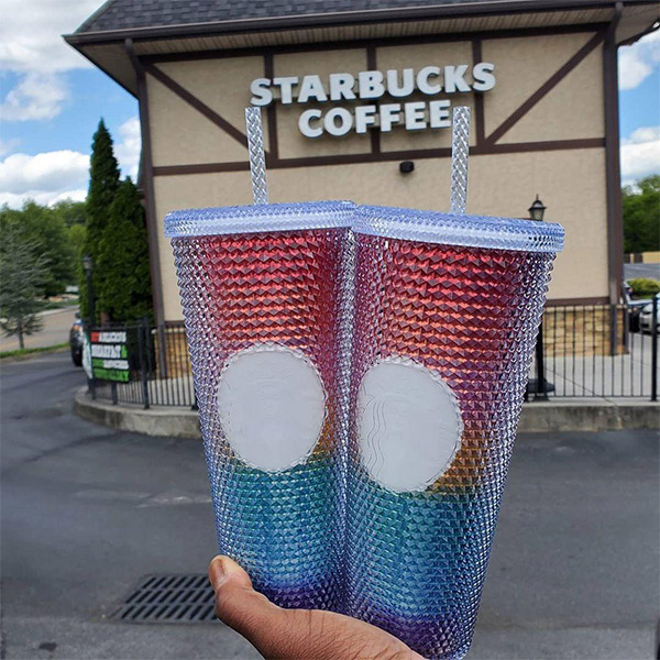 Starbucks U.S.' Pride 2020 Collection Has Rainbow Ombre & Confetti