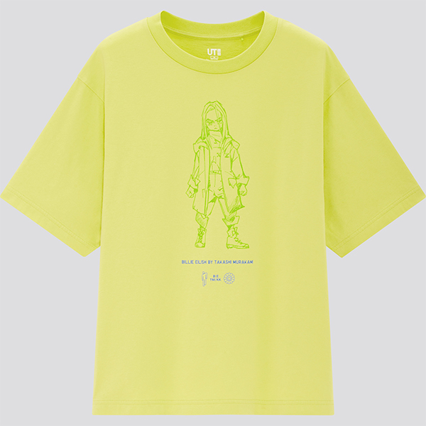 Billie Eilish x Takashi Murakami Uniqlo White Graphic TShirt Size XL  eBay