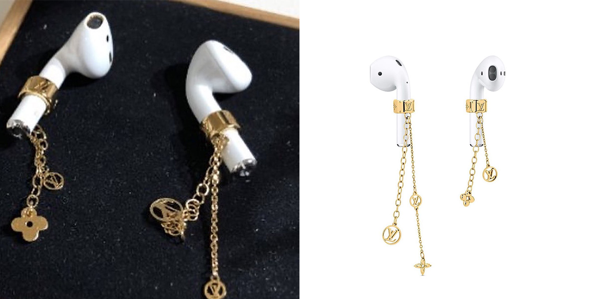 Louis Vuitton's AirPods Earrings Might Be The Ultimate Weird Flex