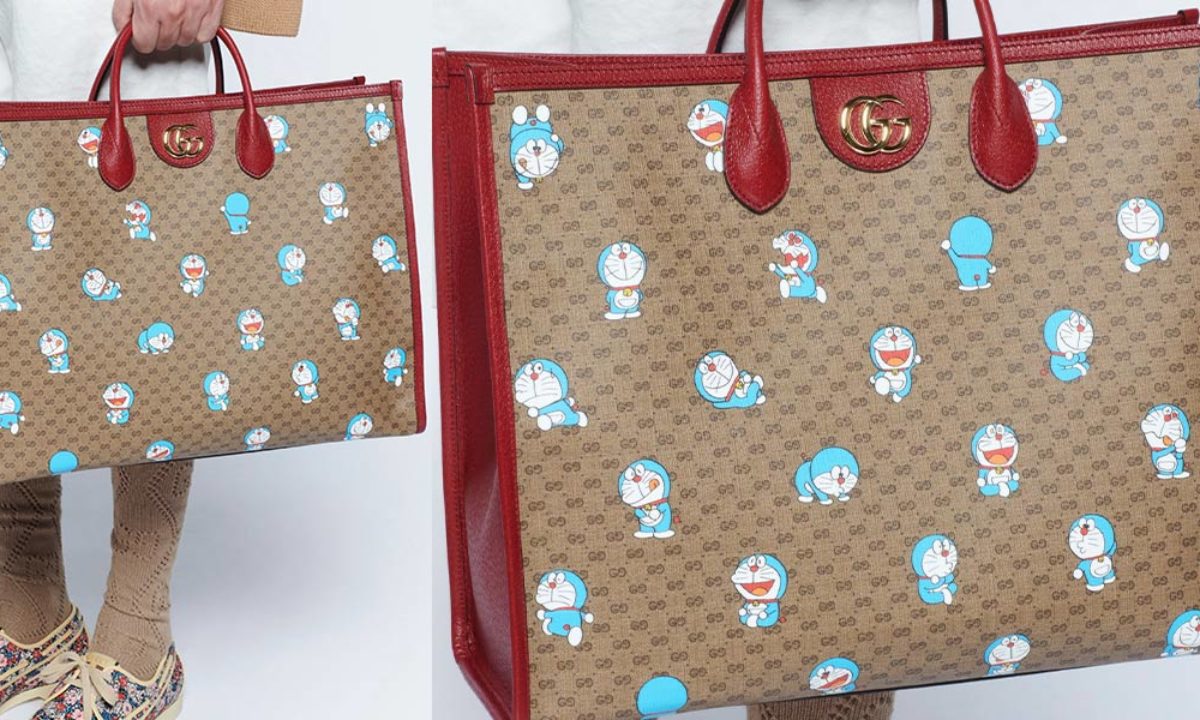 Gucci Doraemon X Mini Bag in Natural | Lyst