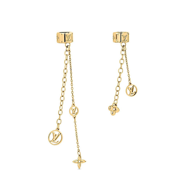 Gold Lv Earrings - AirRobe