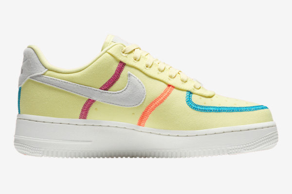 pastel yellow air force ones