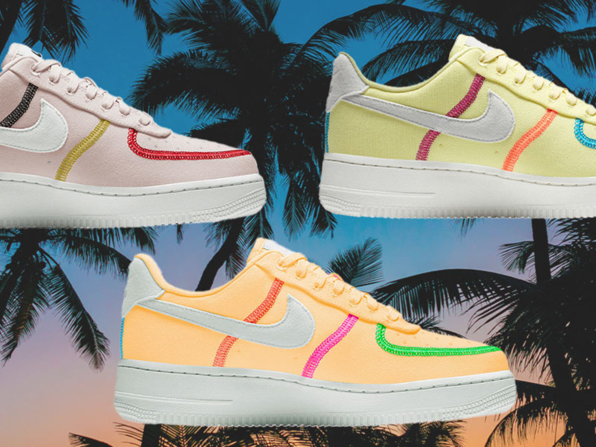colourful air force 1 pastel
