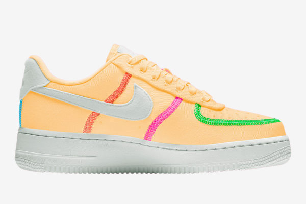 nike air force 1 yellow and pink