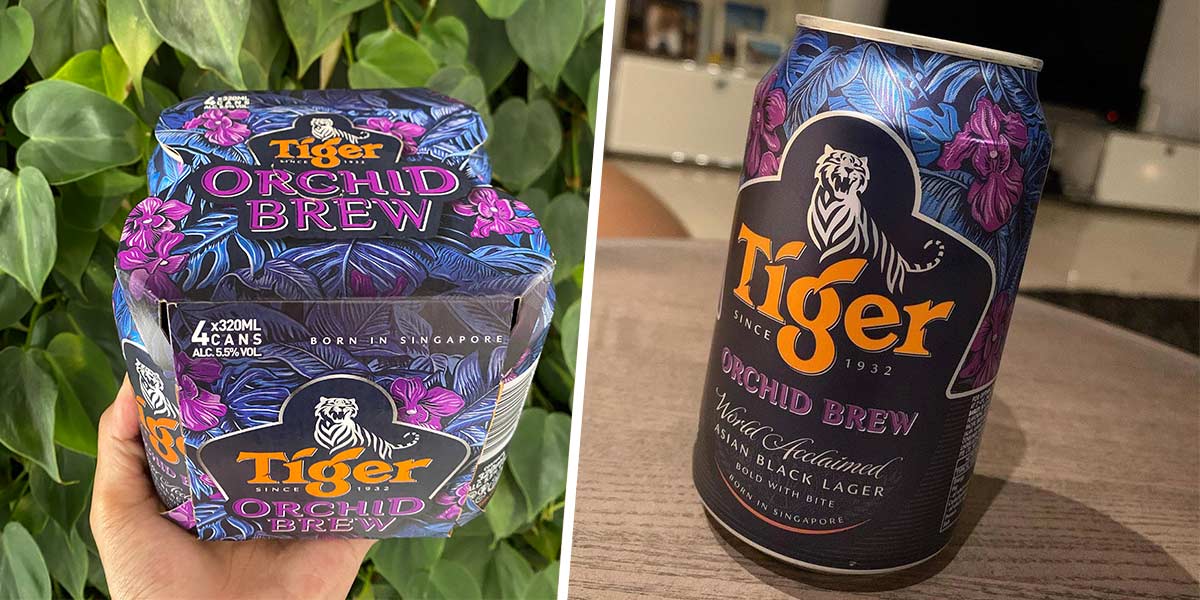 Tiger Has An Orchid-Infused Beer With Chio Floral Illustrations For Your National Day Potluck