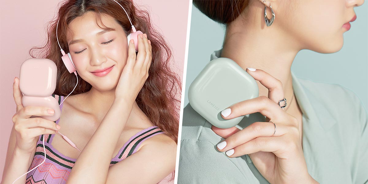 LANEIGE’s New Cushion Compact Is So High-Tech, It Looks Like An AirPods Case & Provides Blue Light Protection