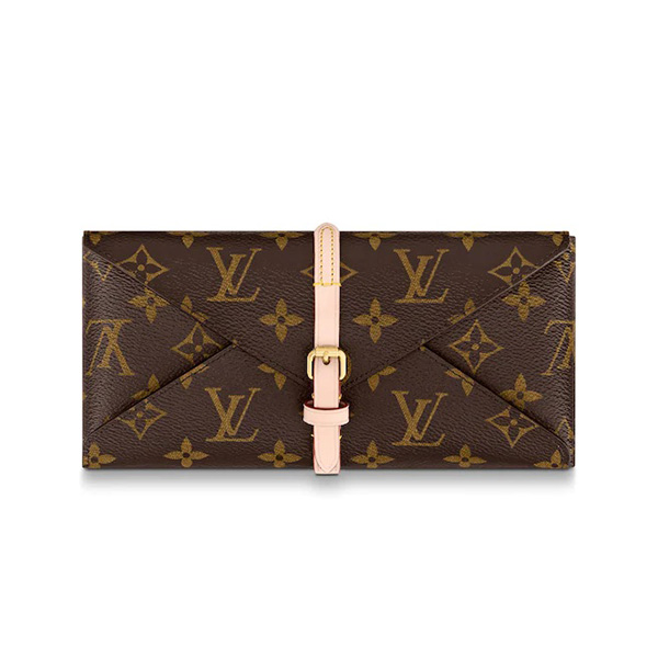 Louis Vuitton Monogram Straws & Pouch. Made in France.