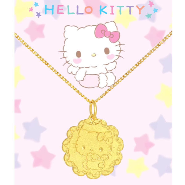 Sanrio goldheart hello kitty necklace 