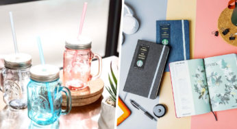 Starbucks’ New Minimalist Mason Jars & Denim Moleskine Planners Will Help You Zhng Your Workspace