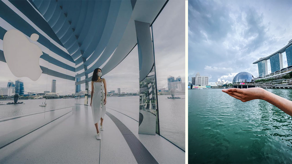Apple shows off images of its first 'floating' store in Singapore