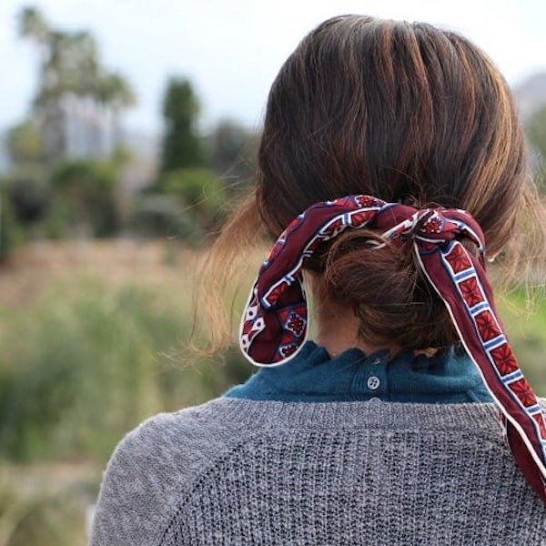 updo-hairstyles-scarf-bun