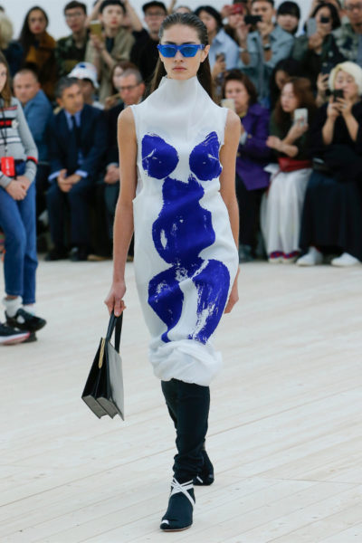 celine spring 2017 blue dress