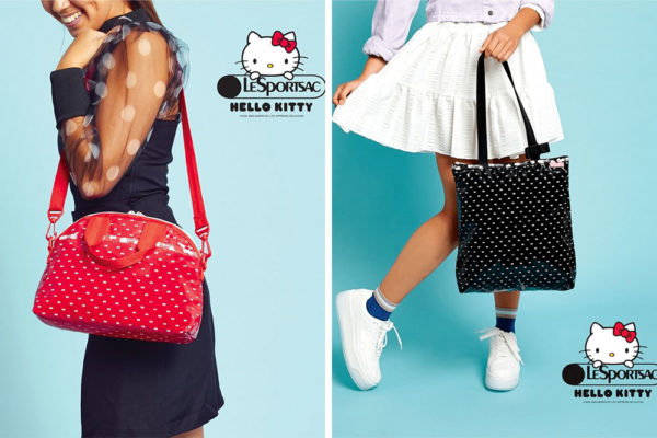 hello kitty x lesportsac 2020 black and red bags