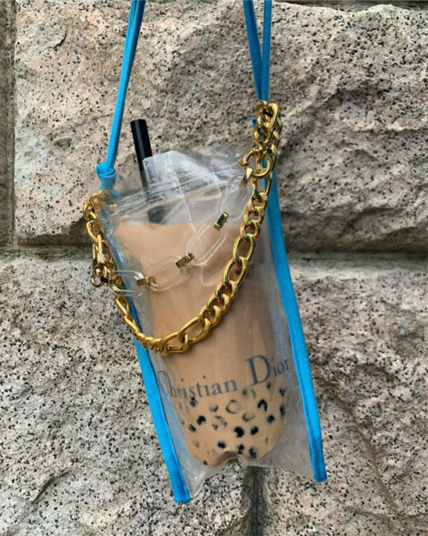 christian dior bubble tea bag