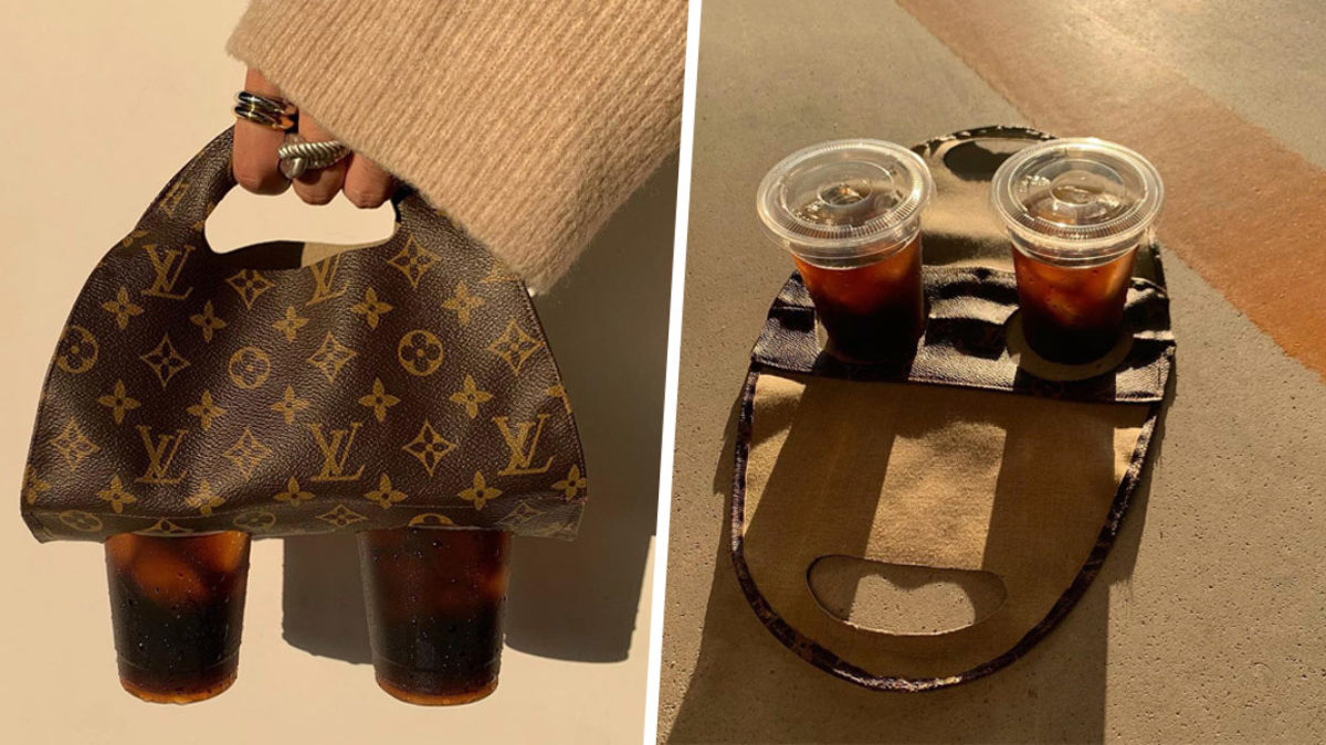 Louis Vuitton Straws and Pouch Monogram Case 