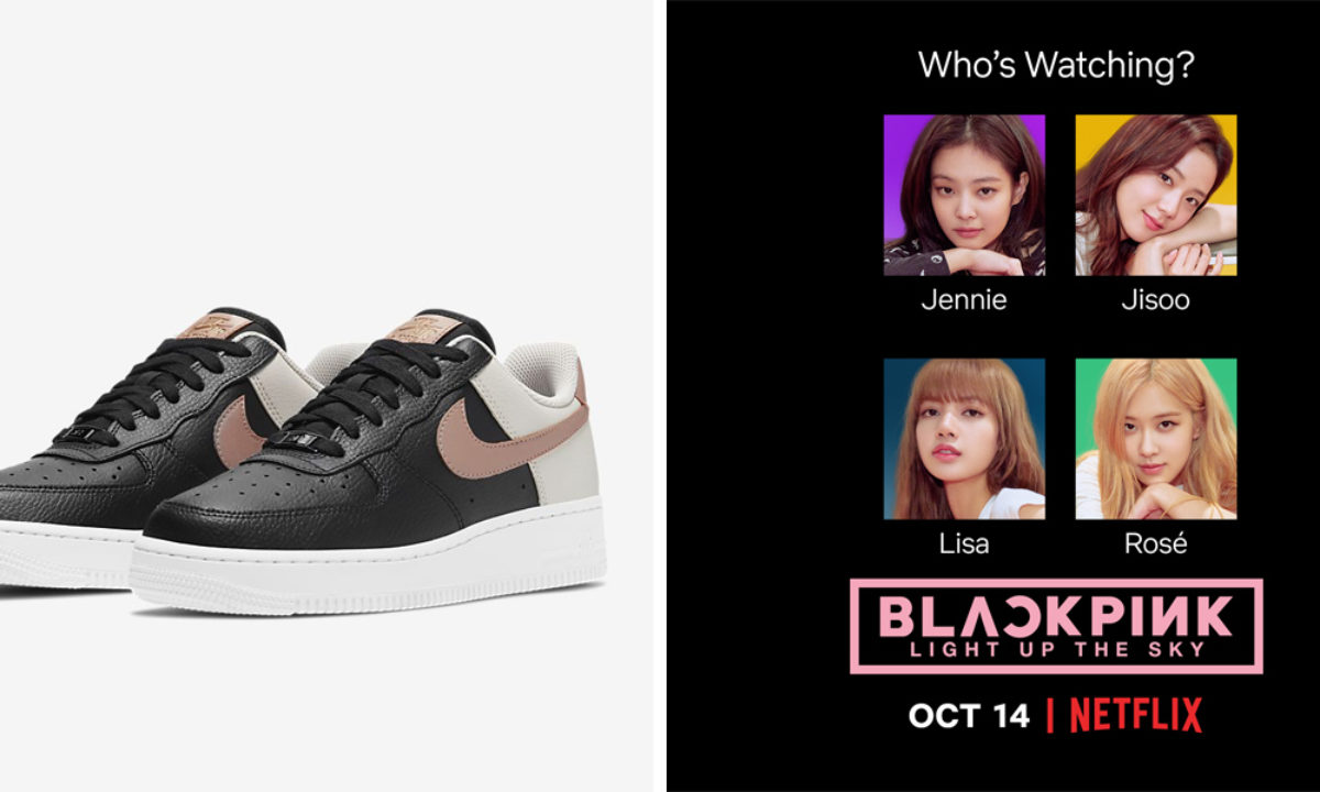 compañera de clases Gaseoso desconectado Nike's New Black & Pink Air Force 1 Sneakers Are Perfect For Blackpink Fans  To Celebrate Their Netflix Docu - ZULA.sg