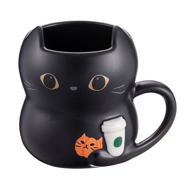 starbucks taiwan halloween 2020 cat mug