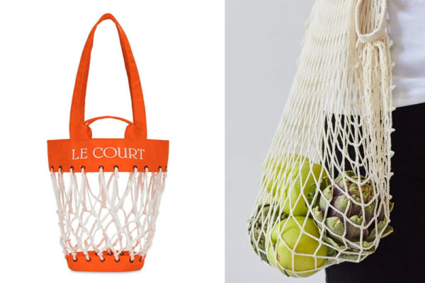 Le court basketball bucket bag grocery